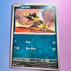 sandile - 064/094 (common) — pokemon: phantasmal flames